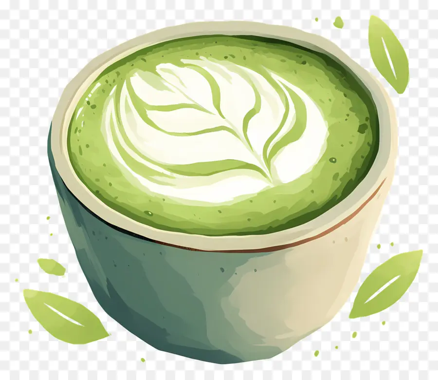 Chá Com Leite Matcha，Chá Verde PNG