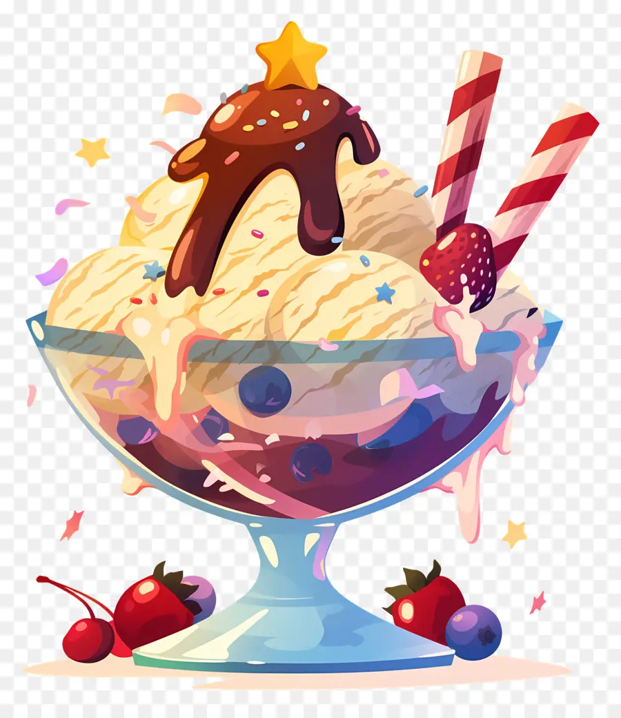 Dia Nacional Do Sundae，Sundae De Sorvete PNG