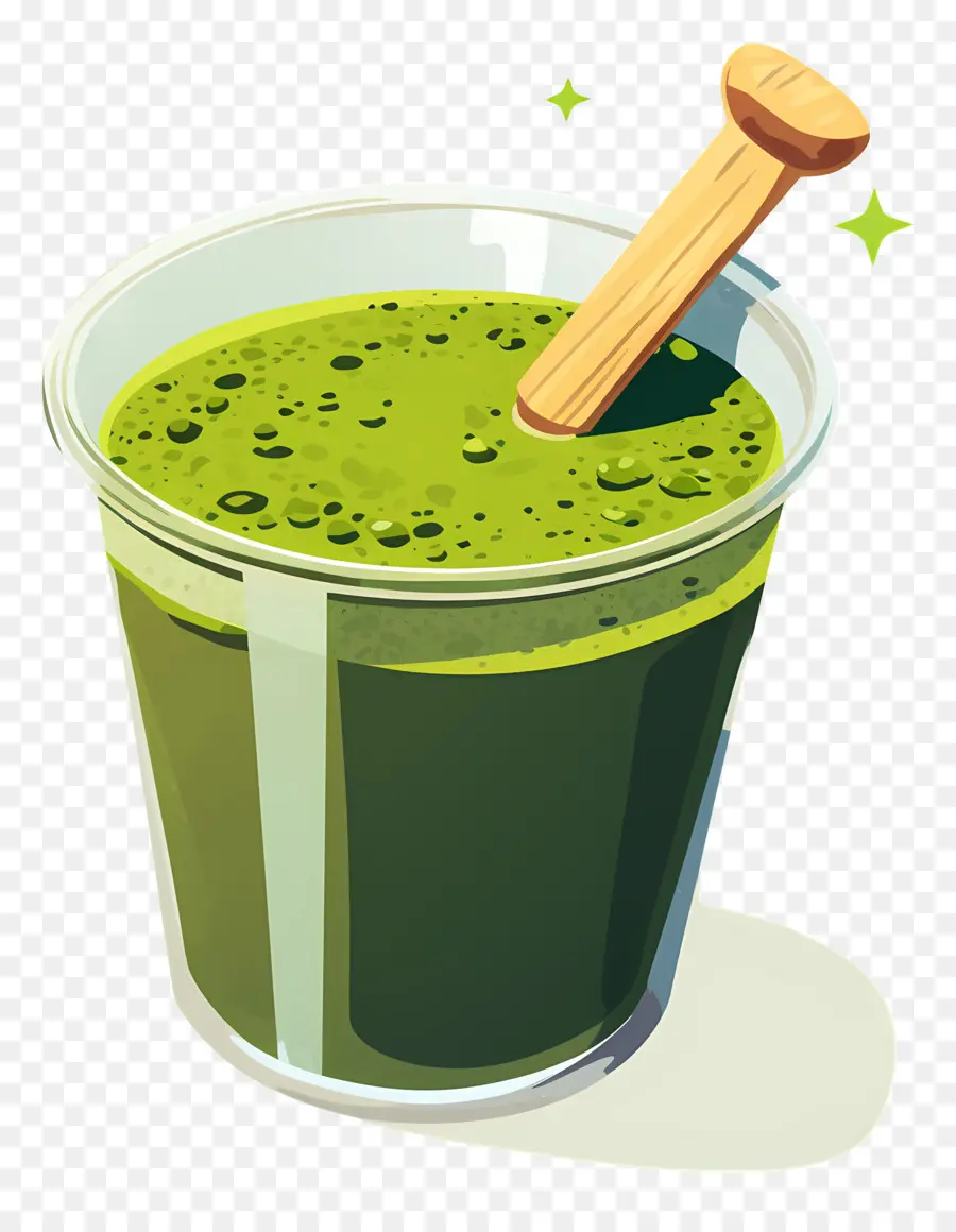 Chá Com Leite Matcha，Batido Verde PNG