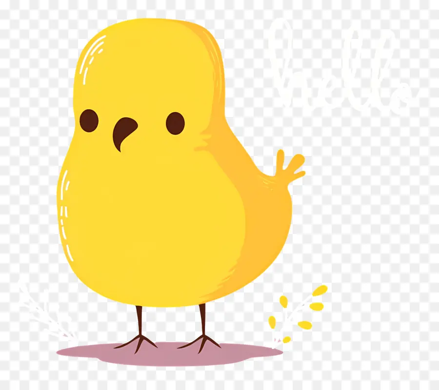 Pássaro Fofo，Pintinho Amarelo PNG