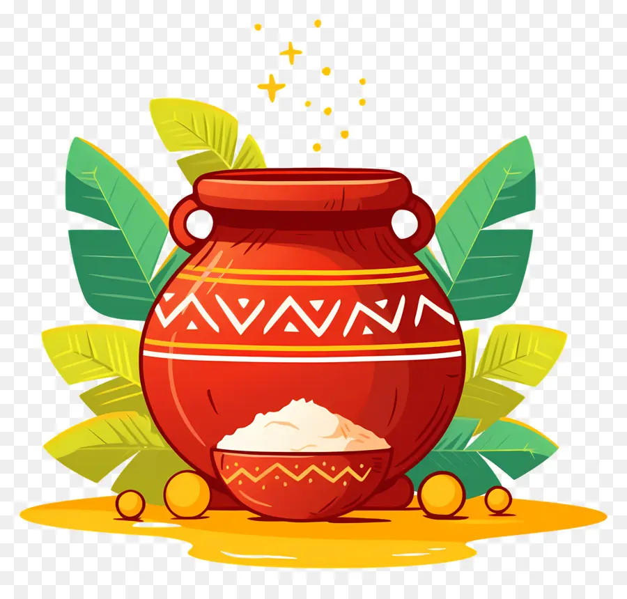 Pote Pongal，Pote Decorativo PNG