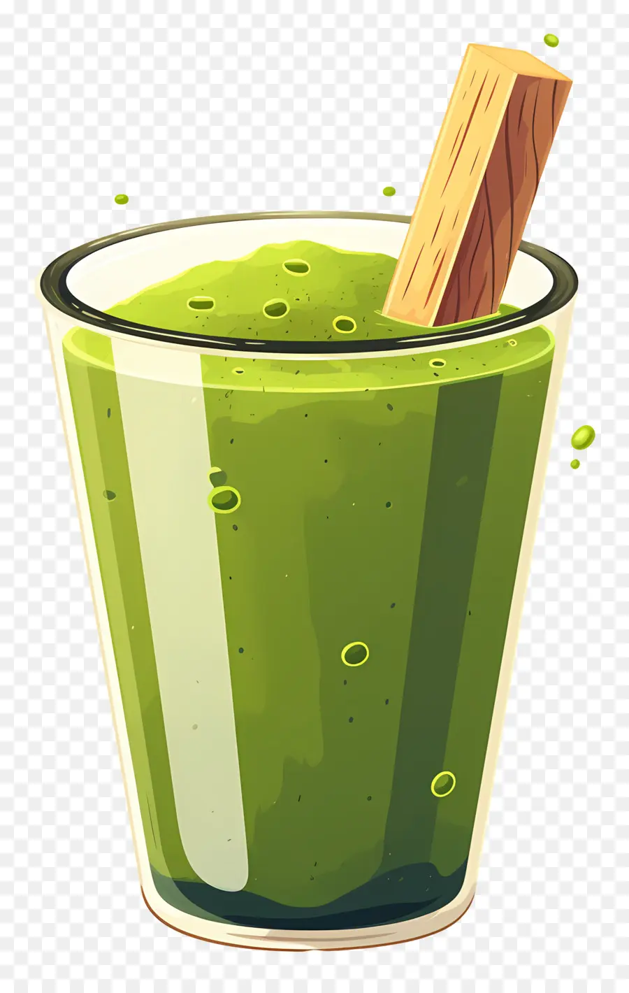 Chá Com Leite Matcha，Batido Verde PNG