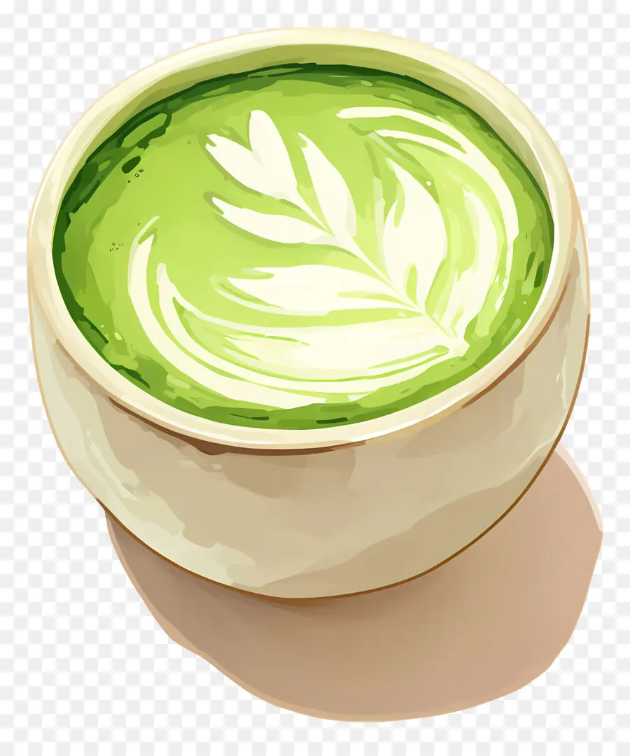 Chá Com Leite Matcha，Matcha Latte PNG