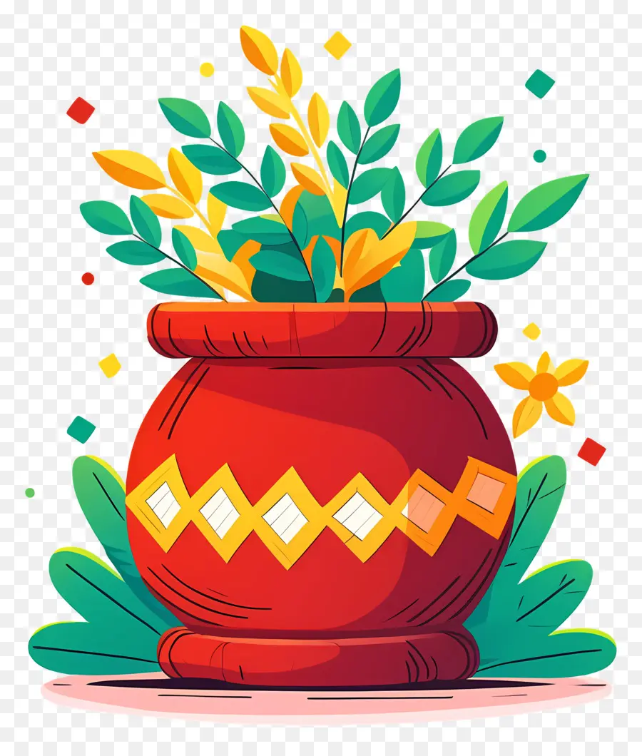 Pote Pongal，Pote Decorativo PNG