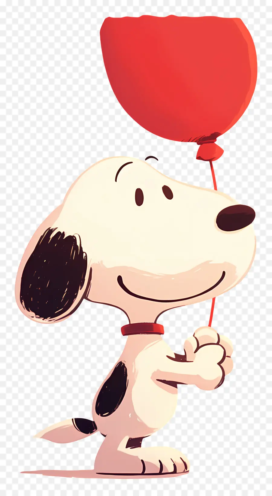 Snoopy Segurando Um Balão，Cão De Desenho Animado Com Balão PNG