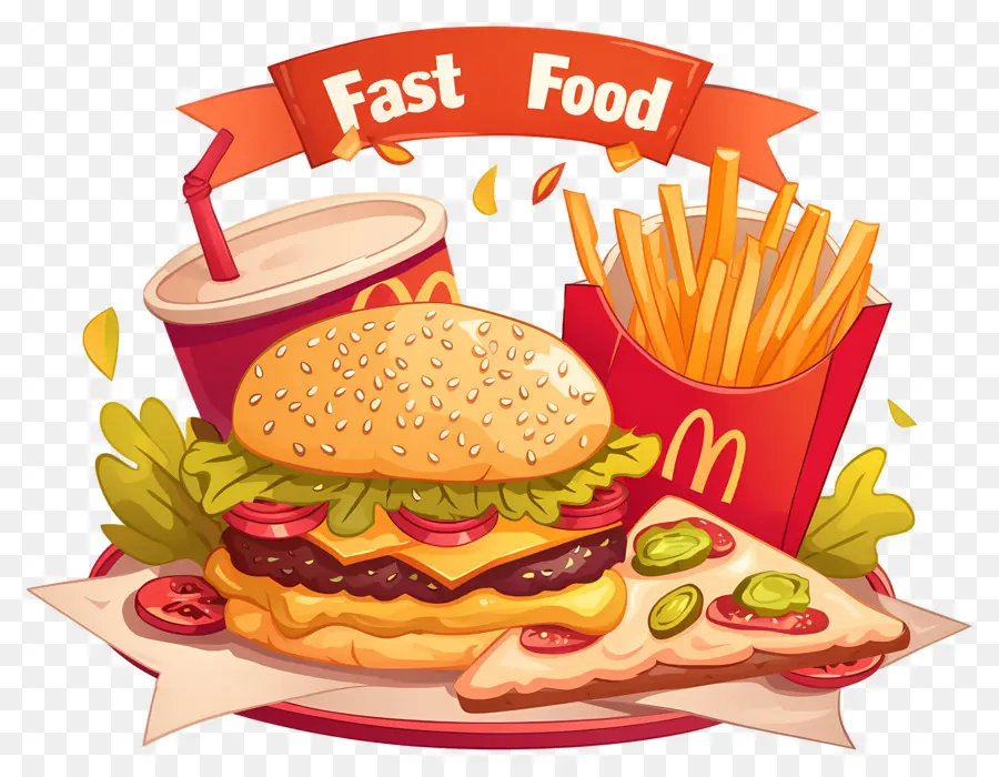 Dia Nacional Do Fast Food，Hambúrguer E Batatas Fritas PNG