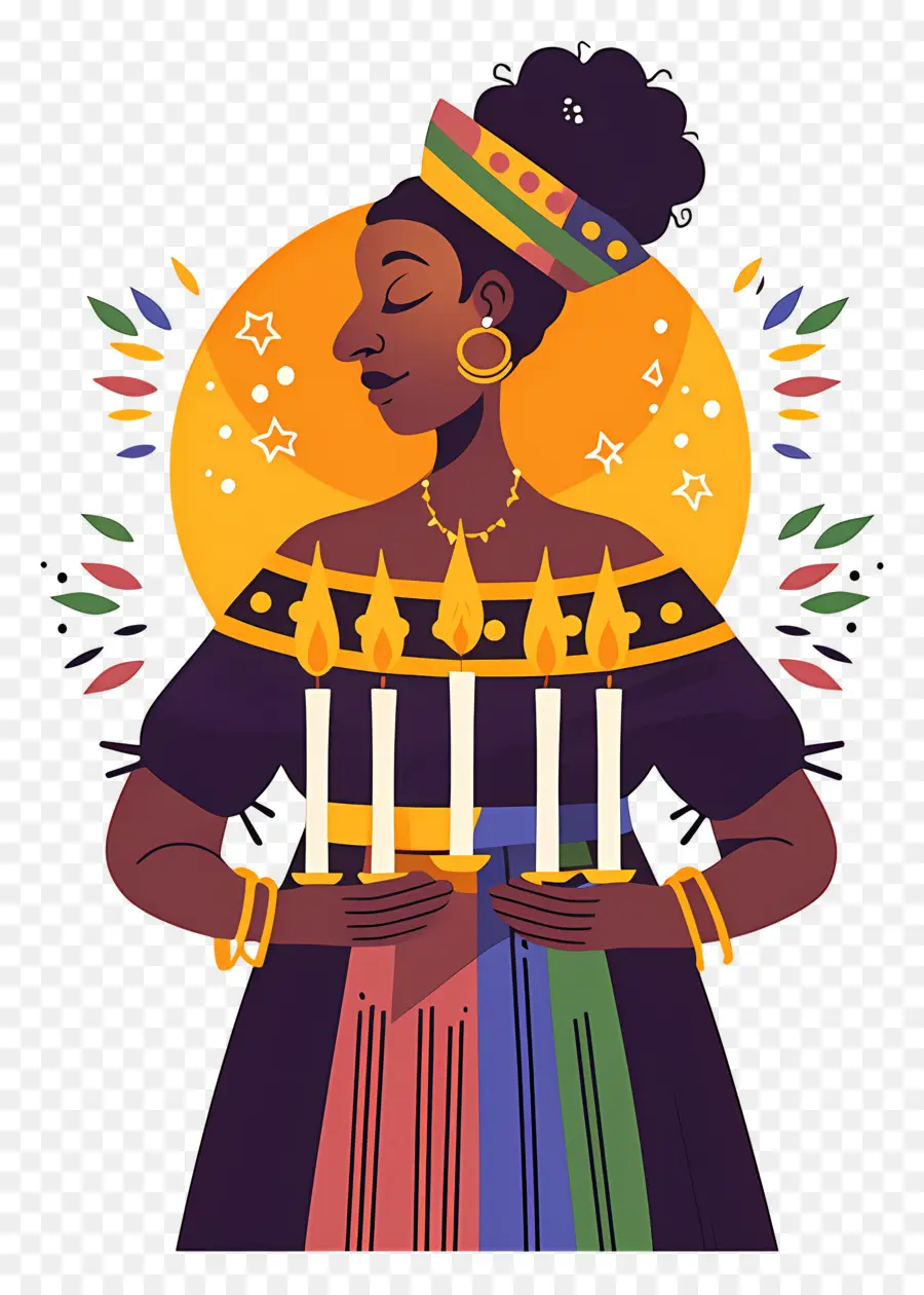 Feliz Kwanzaa，Velas Kwanzaa PNG