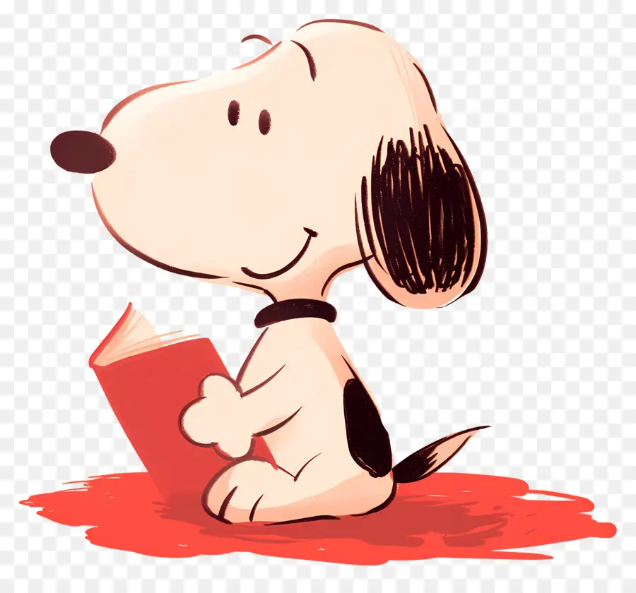 Livro De Leitura Do Snoopy，Cachorro Com Livro PNG