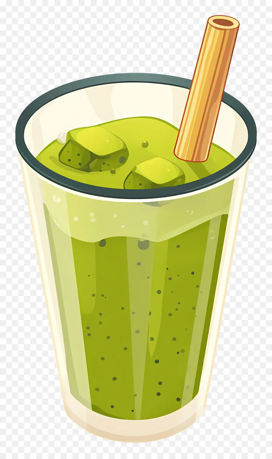 Chá Com Leite Matcha，Batido Verde PNG