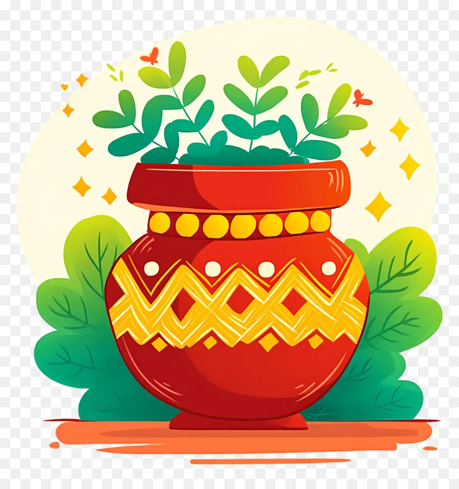 Pote Pongal，Pote Decorativo PNG