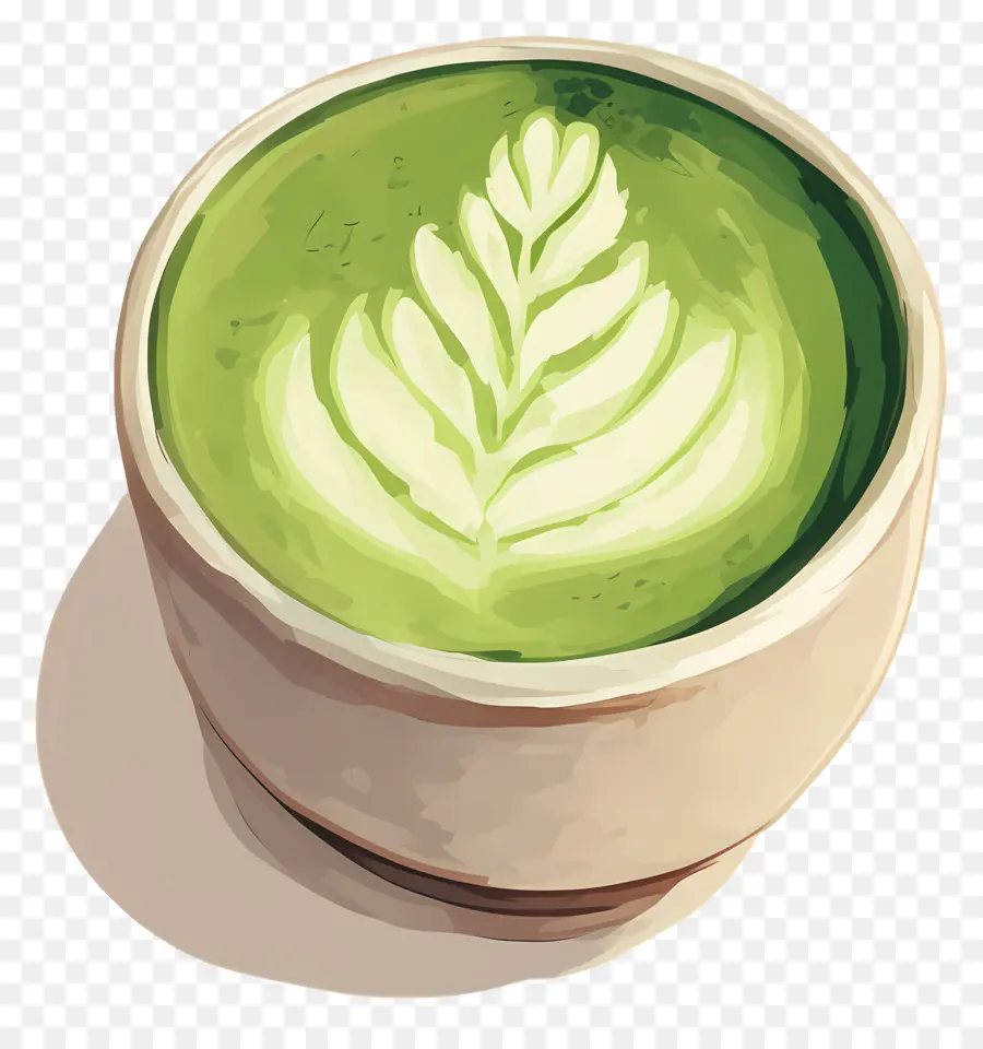 Chá Com Leite Matcha，Matcha Latte PNG