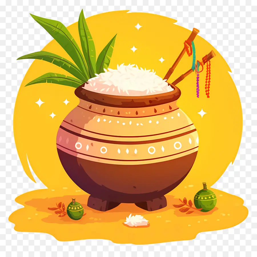 Pote Pongal，Panela Com Arroz PNG