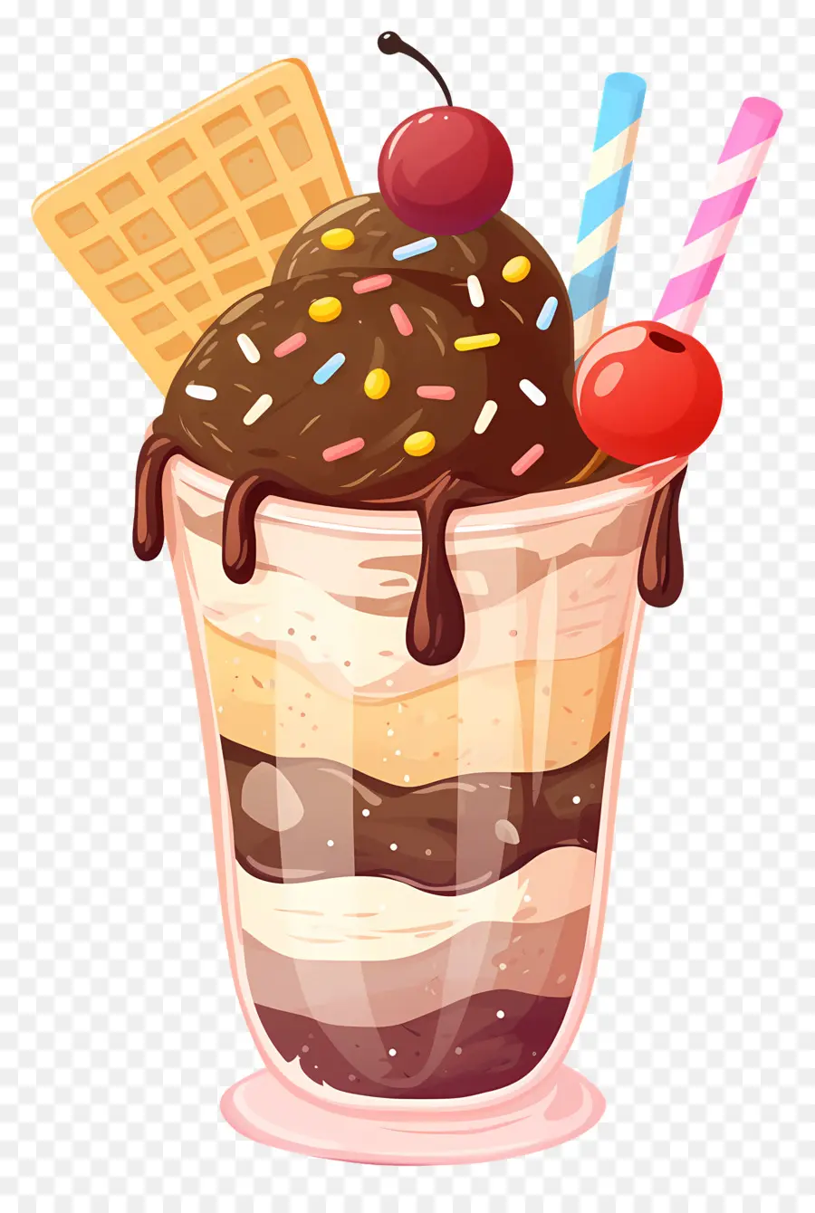 Dia Nacional Do Sundae，Sundae De Sorvete PNG