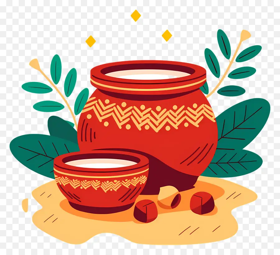 Pote Pongal，Pote Decorativo PNG