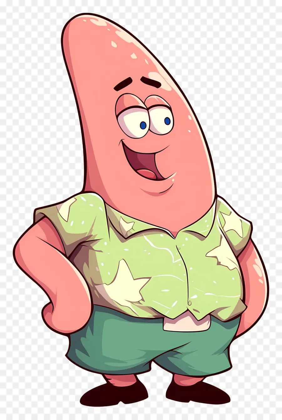 Patrick Estrela，Personagem Estrela Do Mar Rosa PNG