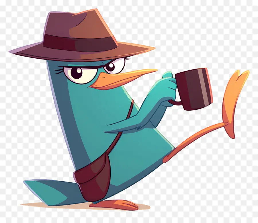 Perry O Ornitorrinco，Ornitorrinco De Desenho Animado PNG