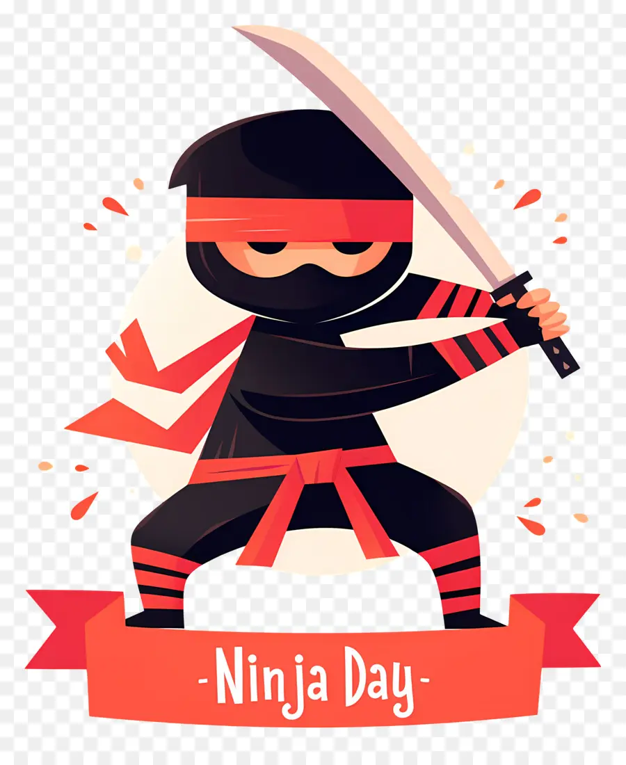 Dia Ninja，Ninja Com Espada PNG