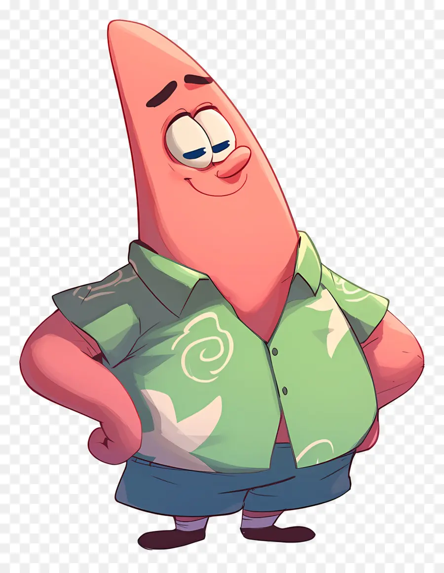 Patrick Estrela，Personagem Estrela Do Mar Rosa PNG