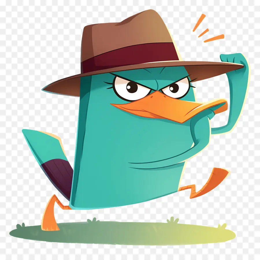 Perry O Ornitorrinco，Ornitorrinco De Desenho Animado PNG