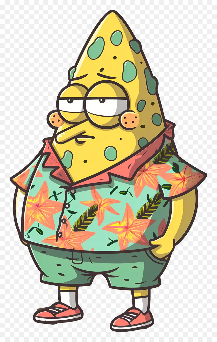 Patrick Estrela，Personagem De Queijo Amarelo PNG