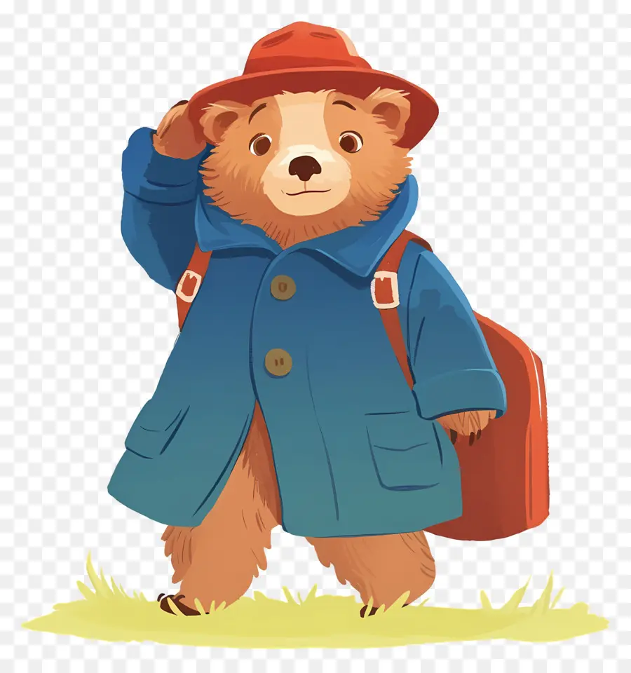 Paddington，Urso Com Mochila PNG