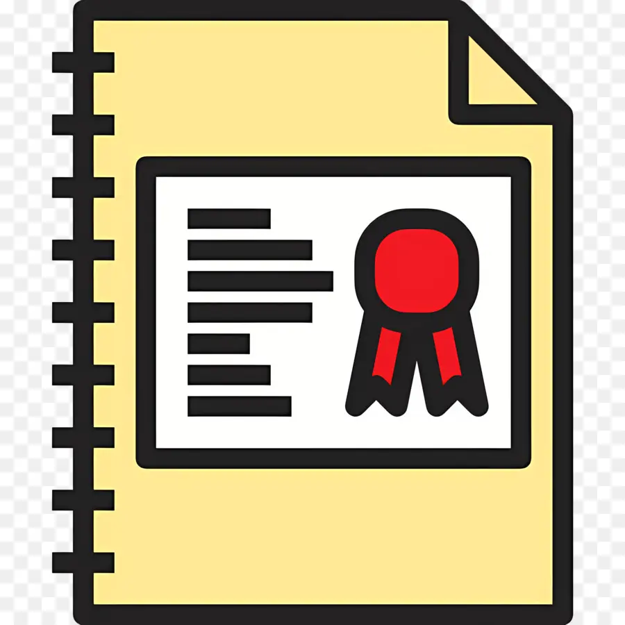 Certificado De Mérito，Caderno Com Certificado PNG