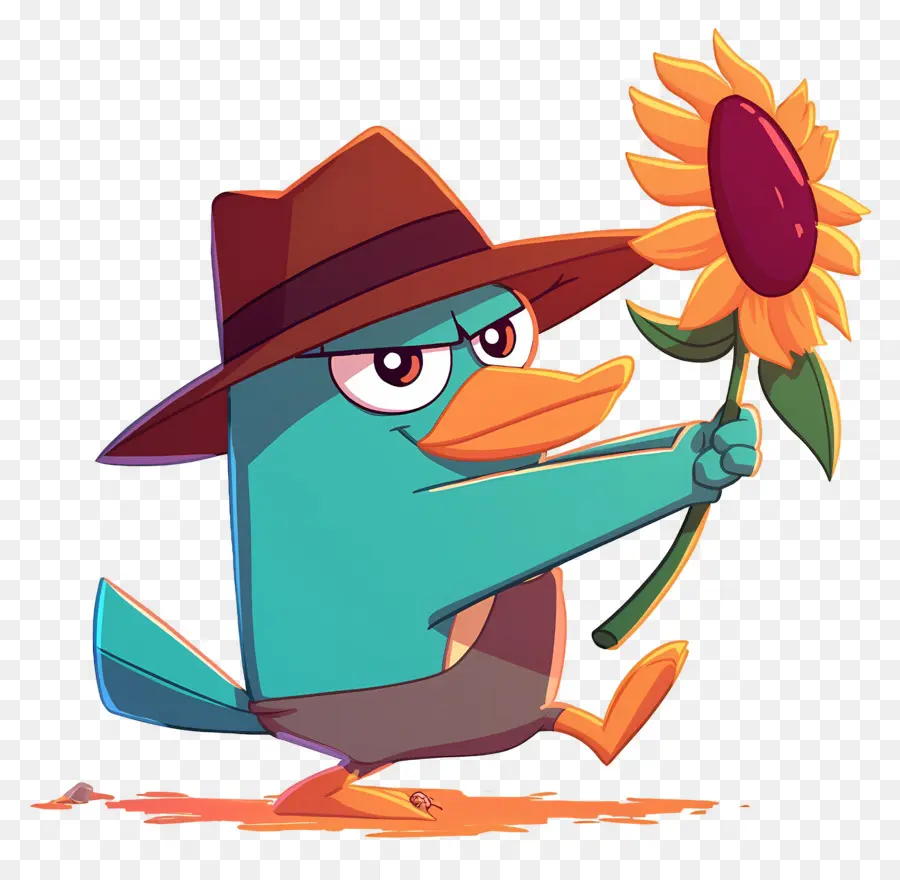 Perry O Ornitorrinco，Ornitorrinco De Desenho Animado PNG