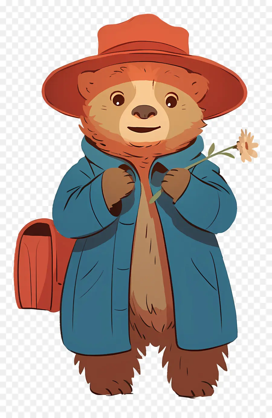 Paddington，Urso Com Girassol PNG