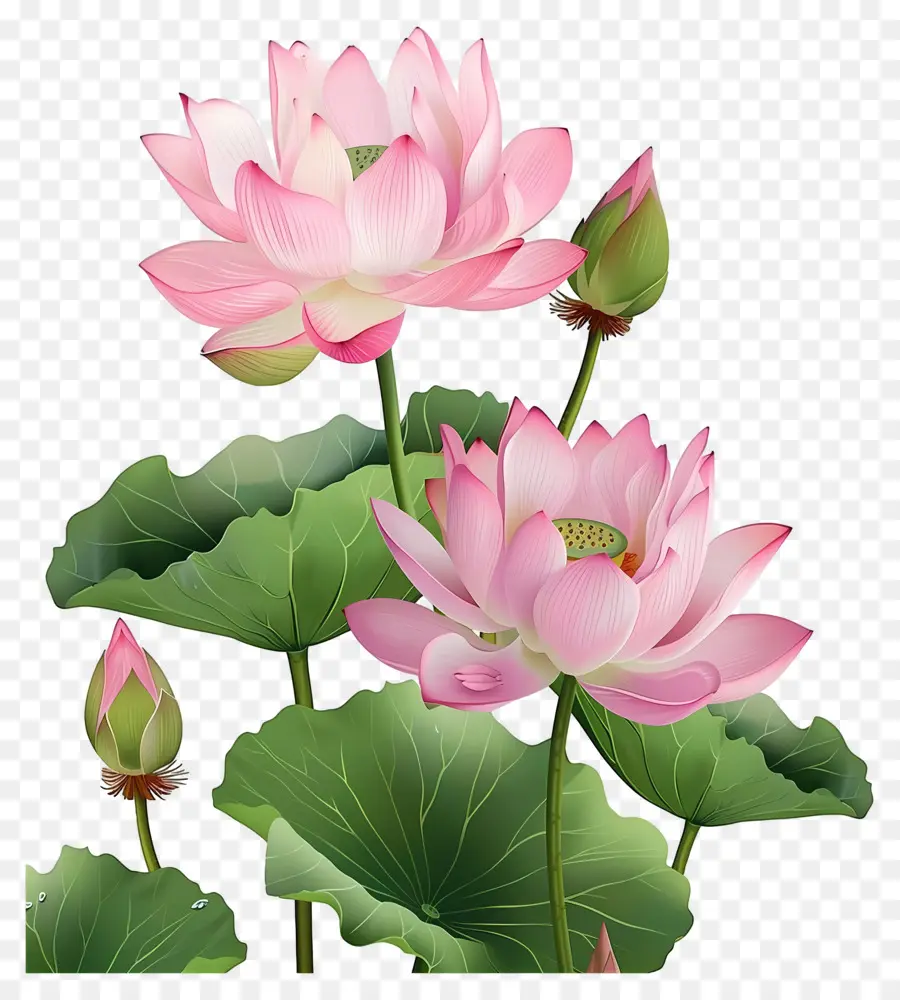 Flores De Lótus，Flor De Lótus PNG