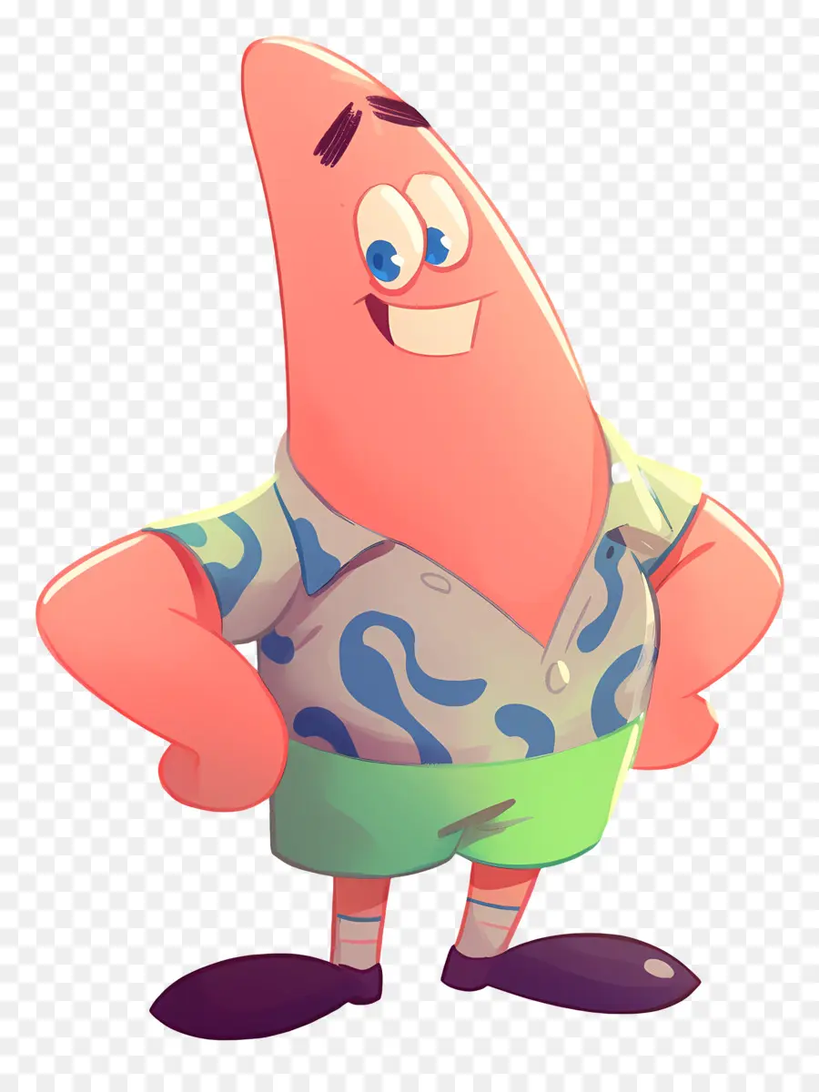 Patrick Estrela，Personagem De Desenho Animado Estrela Do Mar PNG