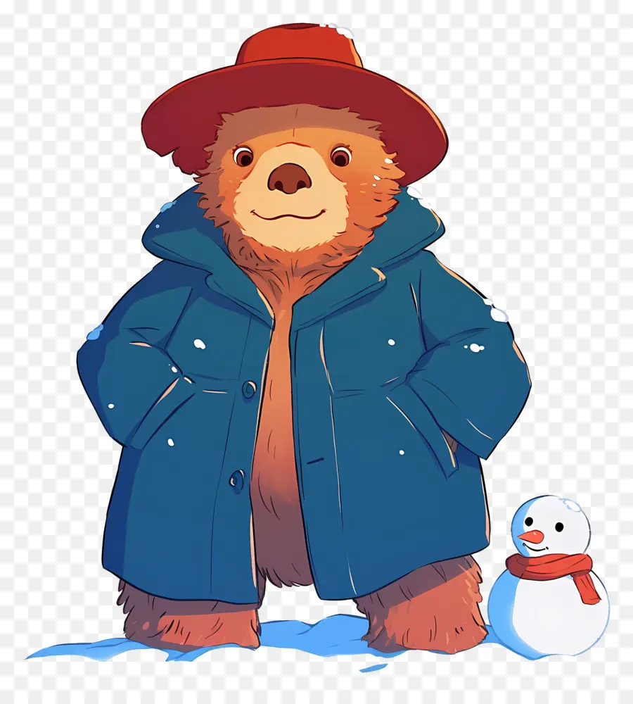 Paddington，Urso Com Sanduíche PNG