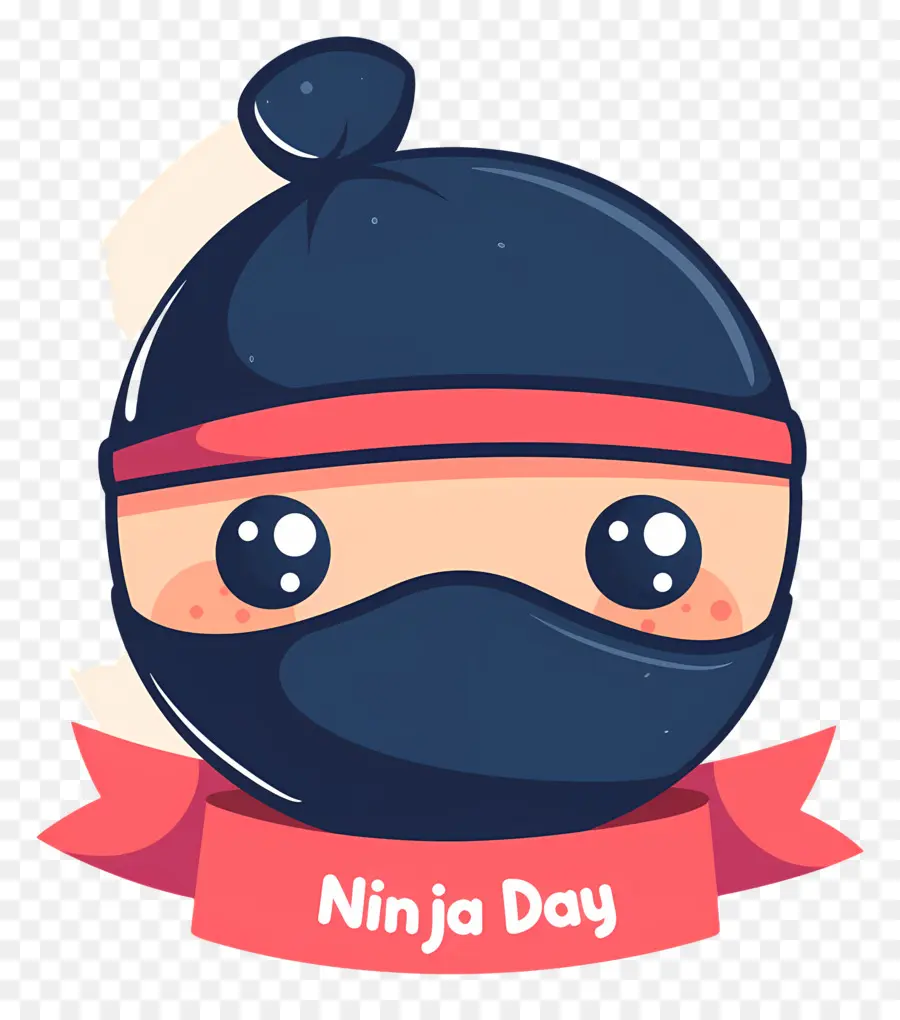 Dia Ninja，Rosto Ninja Com Faixa De Cabeça PNG