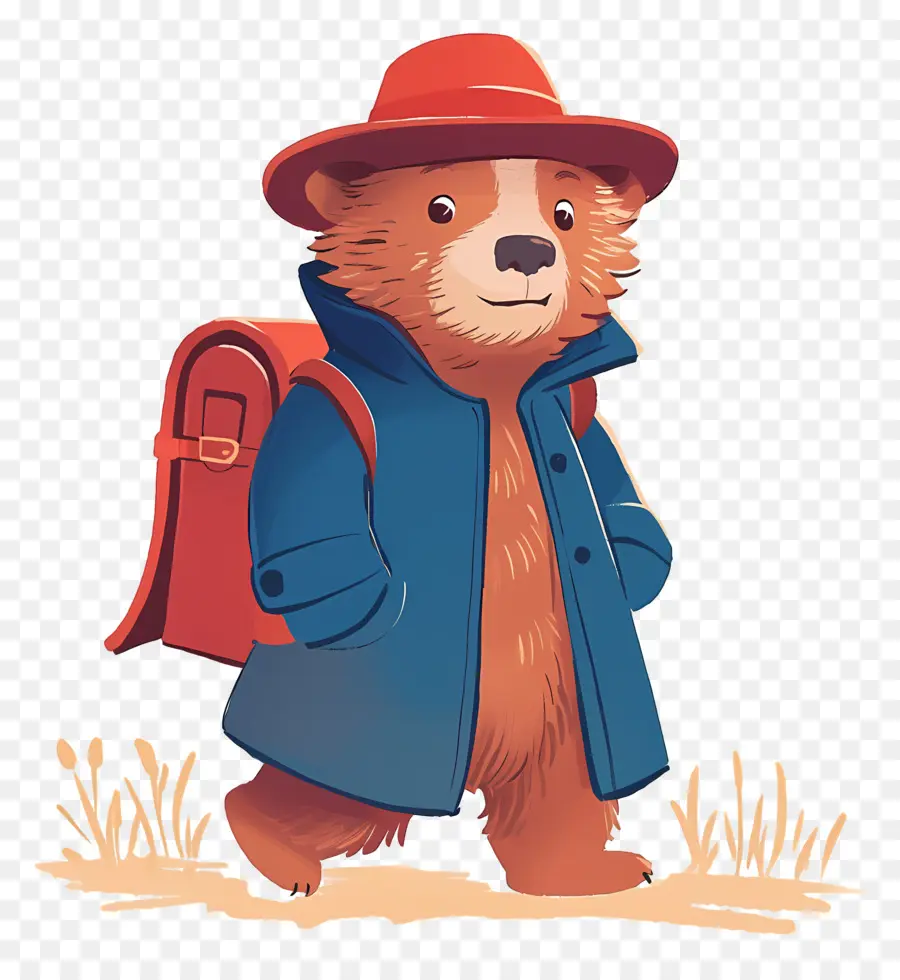 Paddington，Urso Com Mochila PNG