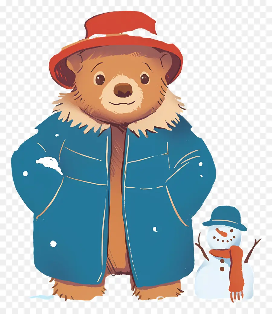 Paddington，Urso Com Casaco Azul PNG