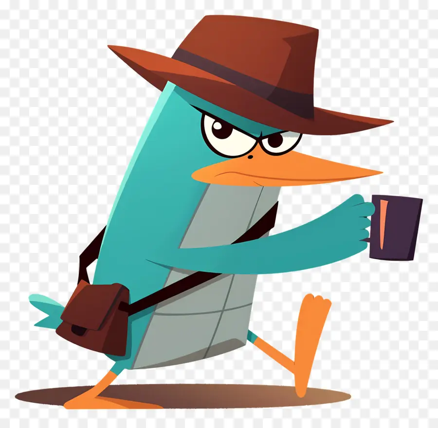 Perry O Ornitorrinco，Ornitorrinco De Desenho Animado PNG