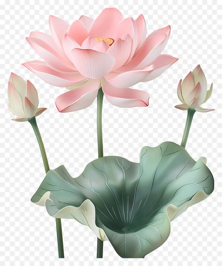 Flores De Lótus，Lótus Rosa PNG