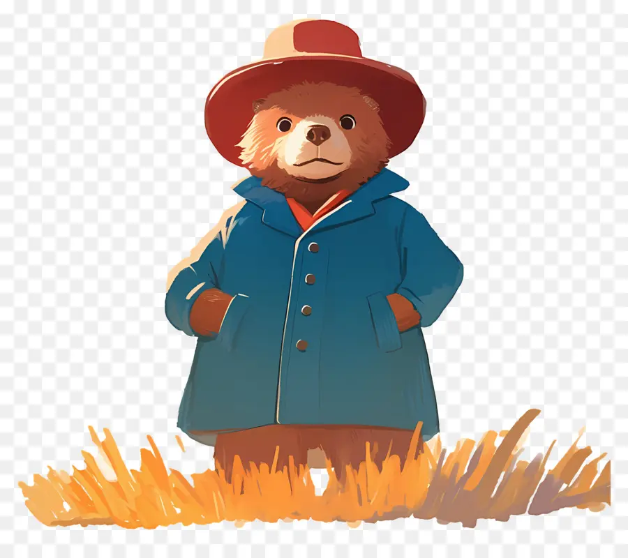 Paddington，Urso Com Casaco Azul PNG