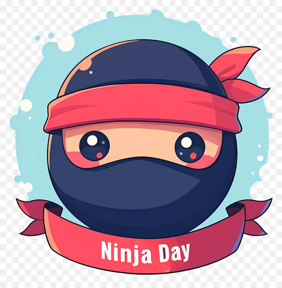 Dia Ninja，Cara De Ninja Com Faixa De Cabeça PNG