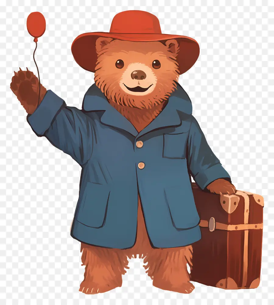 Paddington，Urso Com Mochila PNG