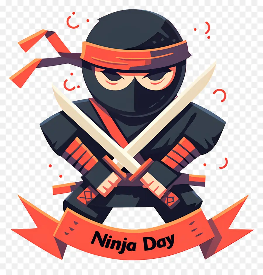 Dia Ninja，Ninja Com Espada PNG