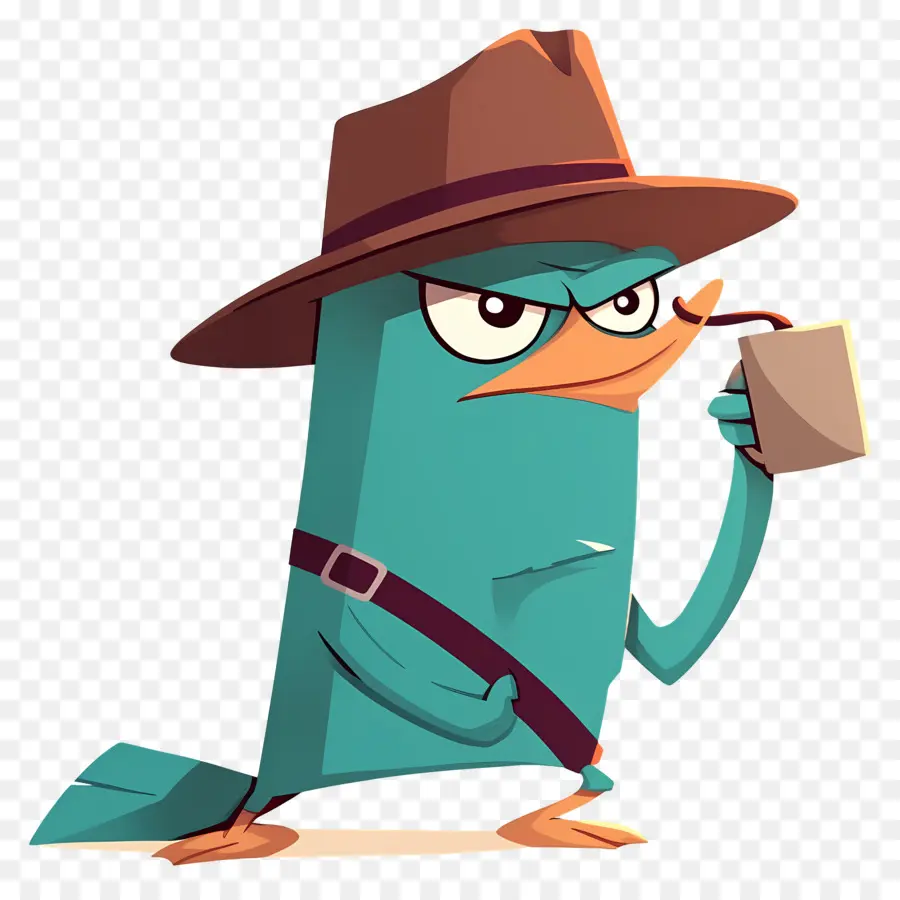 Perry O Ornitorrinco，Ornitorrinco De Desenho Animado PNG