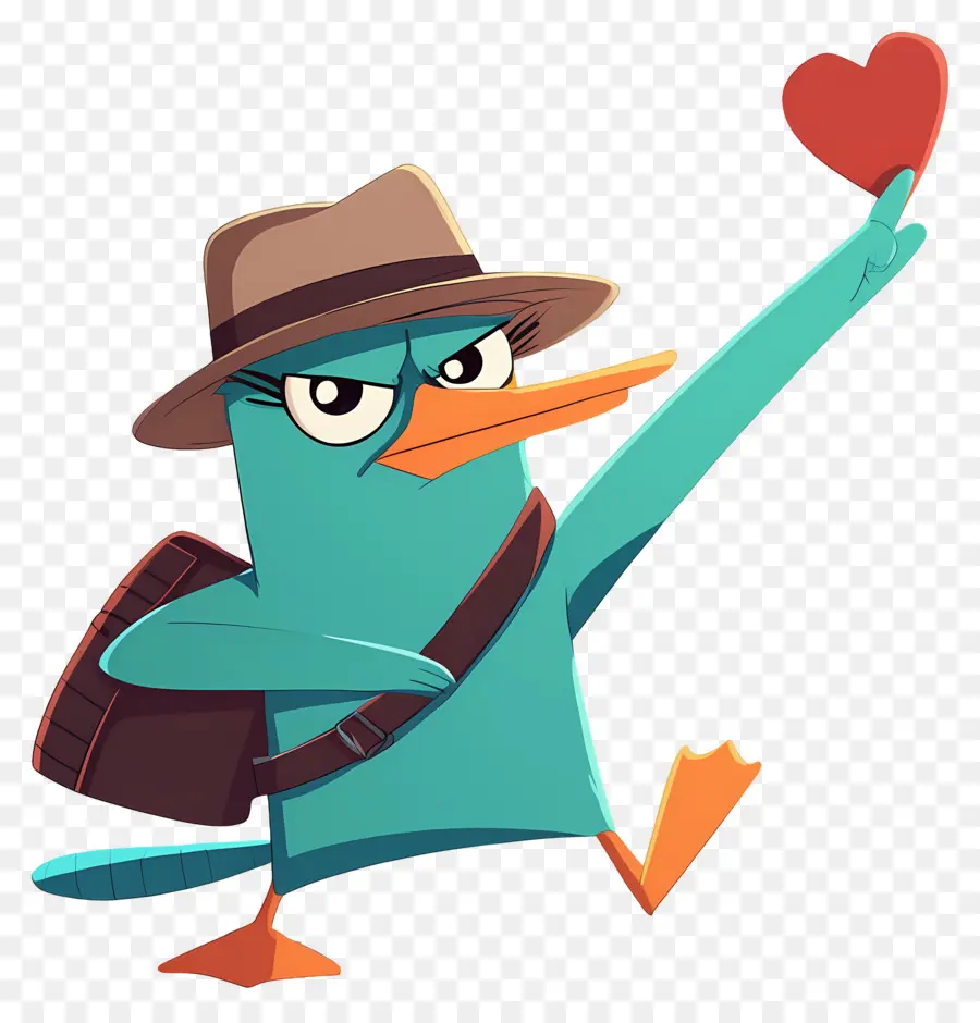 Perry O Ornitorrinco，Ornitorrinco De Desenho Animado PNG