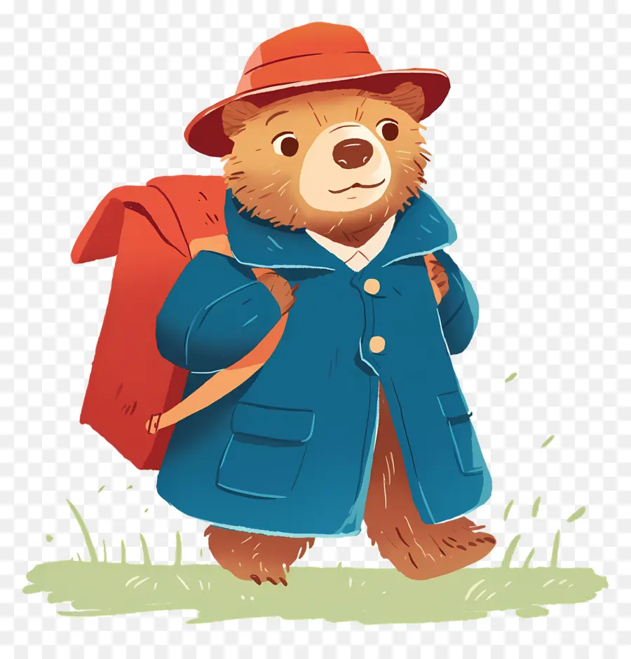 Paddington，Urso Com Mochila PNG