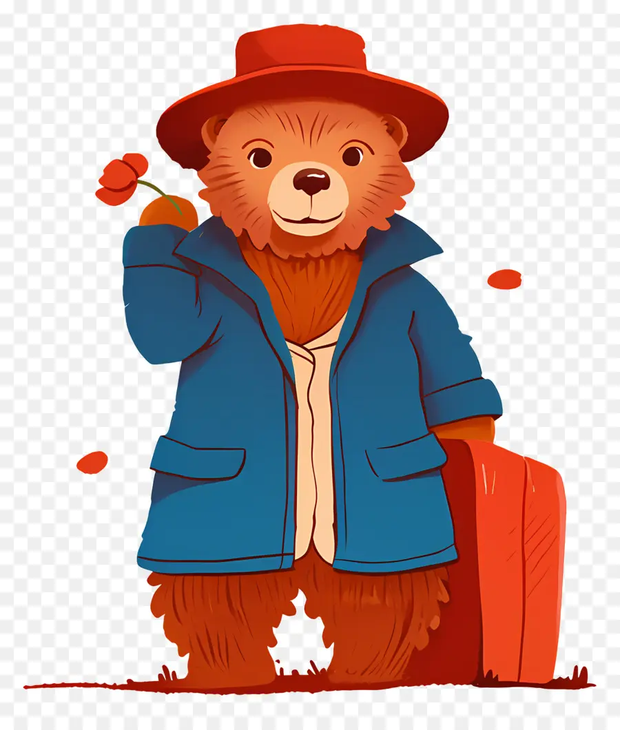 Paddington，Urso Com Sanduíche PNG