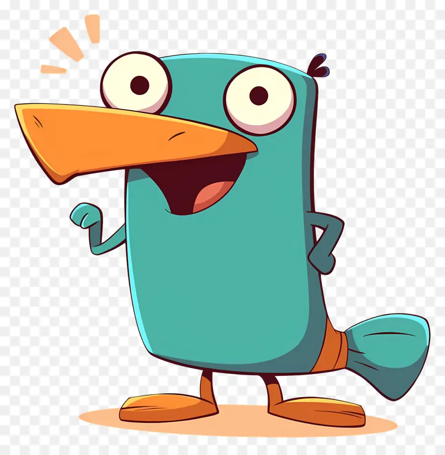 Perry O Ornitorrinco，Pássaro De Desenho Animado PNG