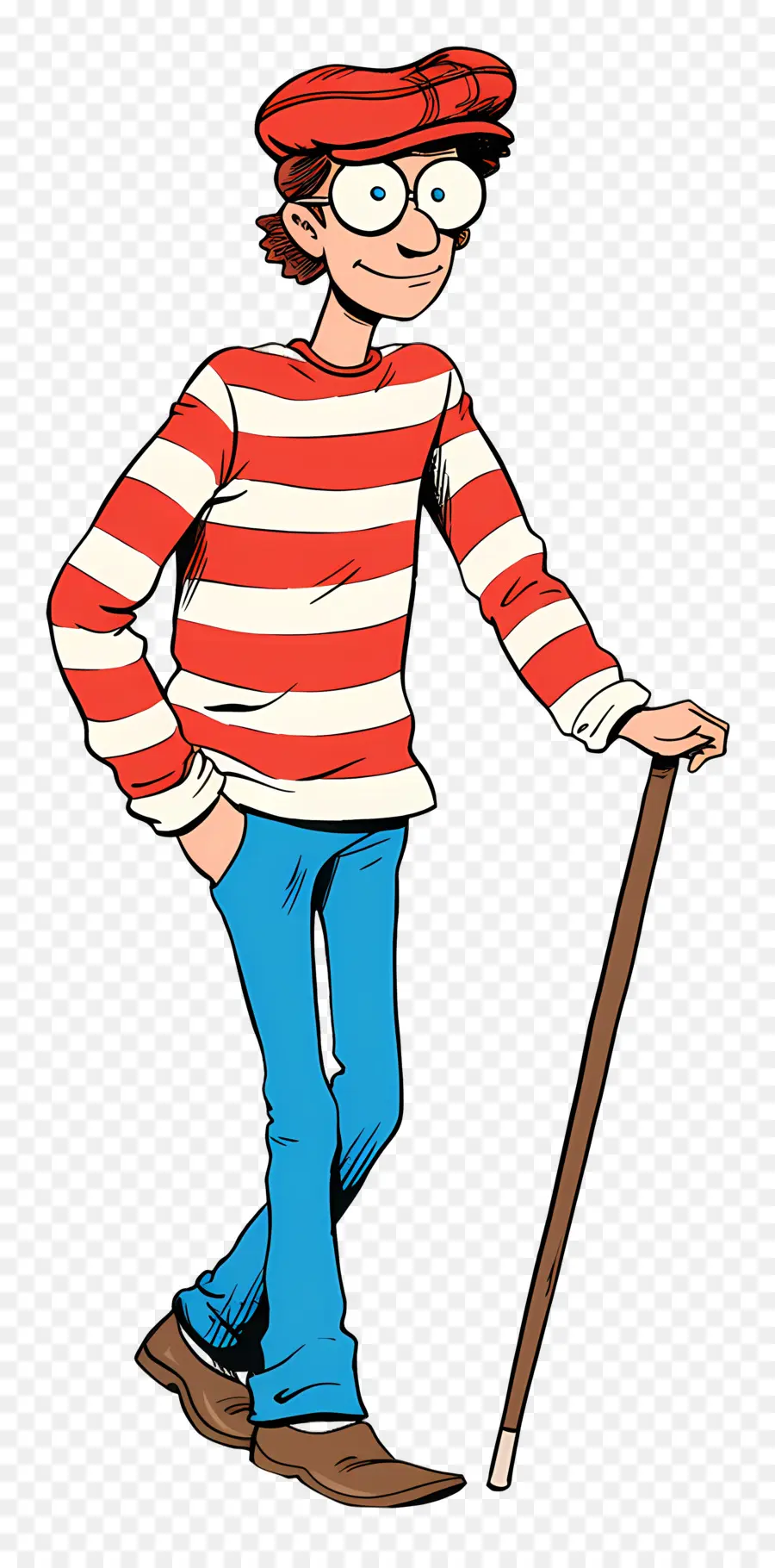 Valdo，Personagem De Camisa Listrada PNG