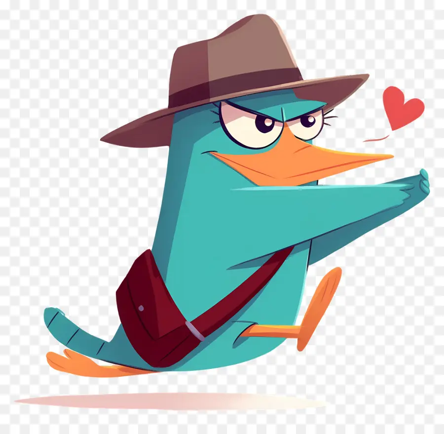 Perry O Ornitorrinco，Ornitorrinco De Desenho Animado PNG