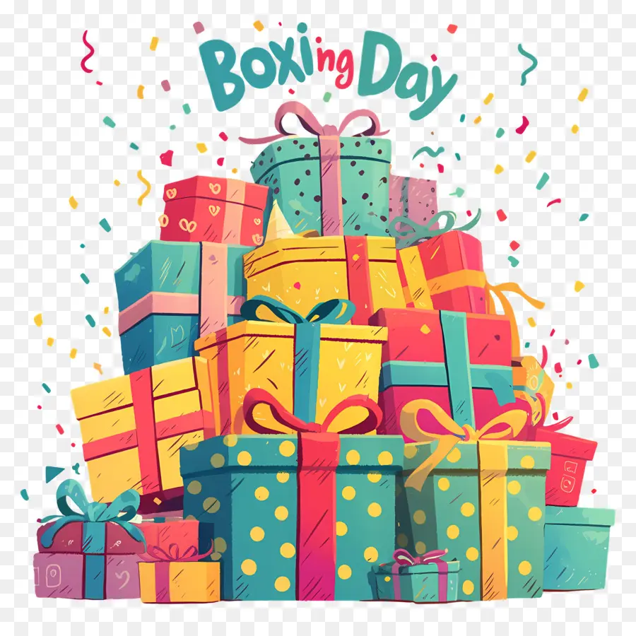 Boxing Day，Pacotes Do Boxing Day PNG