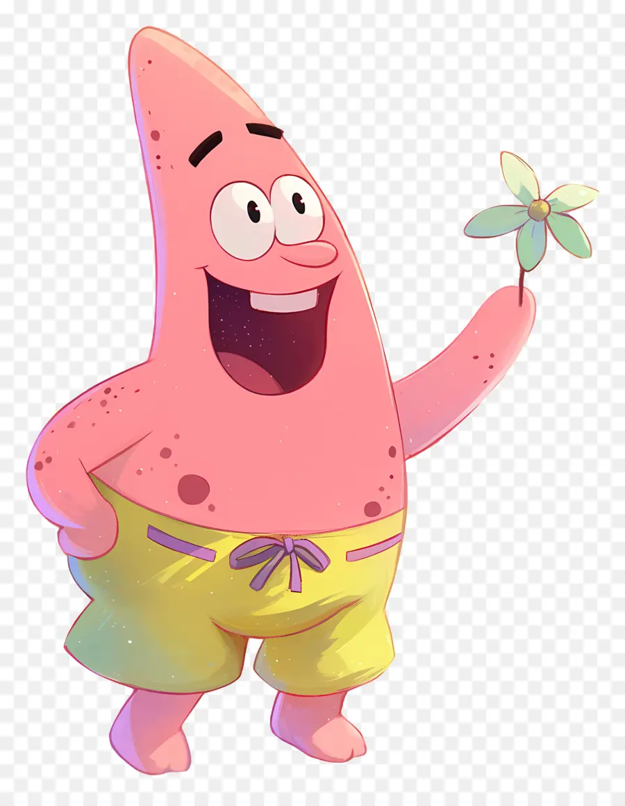 Patrick Estrela，Personagem Estrela Do Mar Rosa PNG