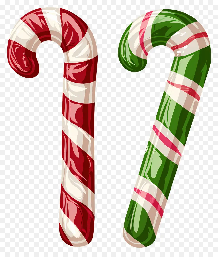 Bastões De Doces De Natal，Bastões De Doces Vermelhos E Verdes PNG